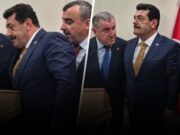 Bakan Ziyaretinde ‘Ön Sırada Yer Kapma’ Kavgası Kameralara Yansıdı