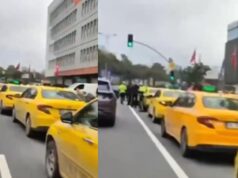 İstanbul Maslak’ta ‘Martı’ Gerginliği: Taksiciler Trafiği Kesti